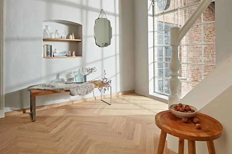 Chevron flooring