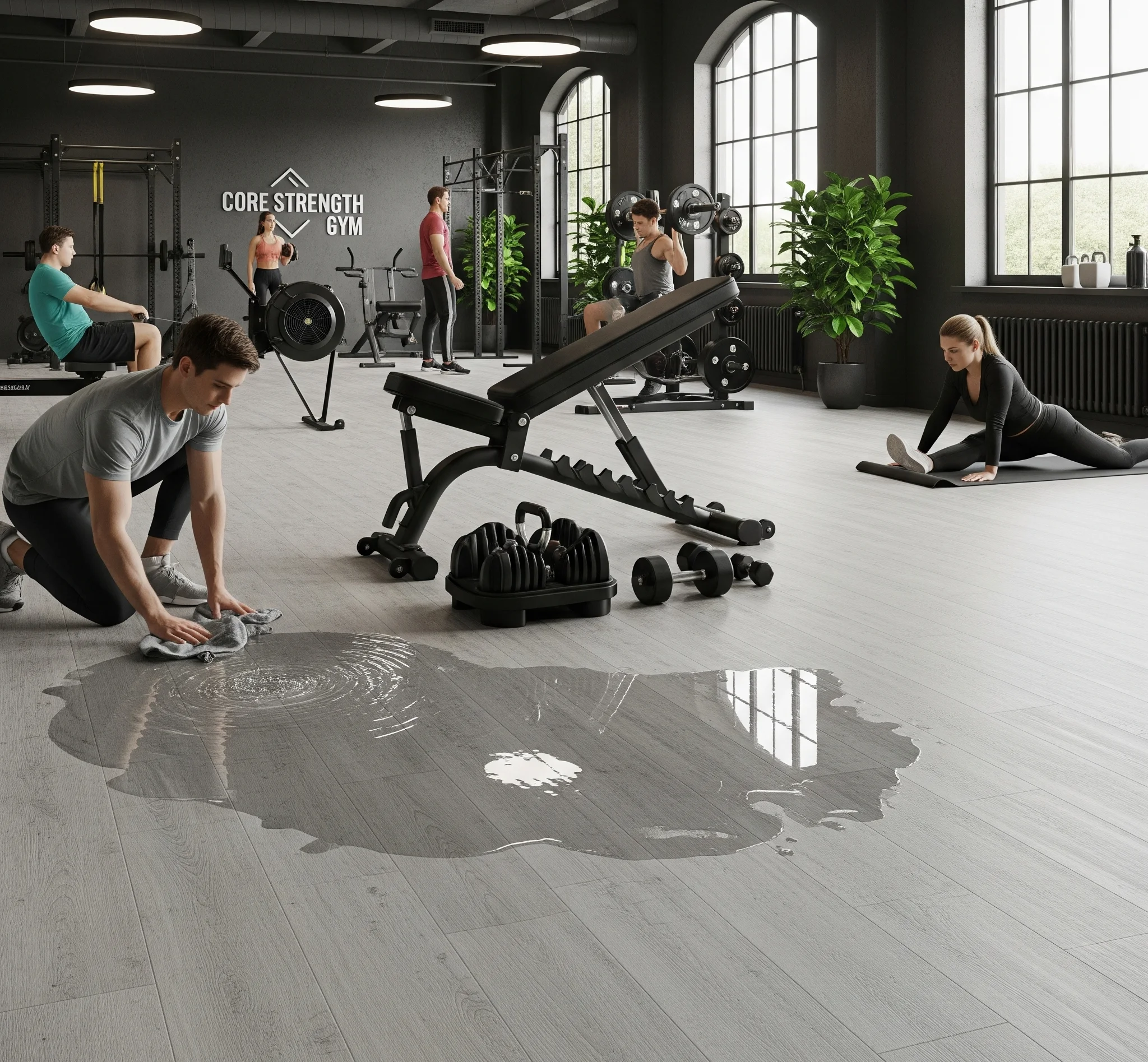 Can Rigid SPC Vinyl Flooring Be Used in a Gym?