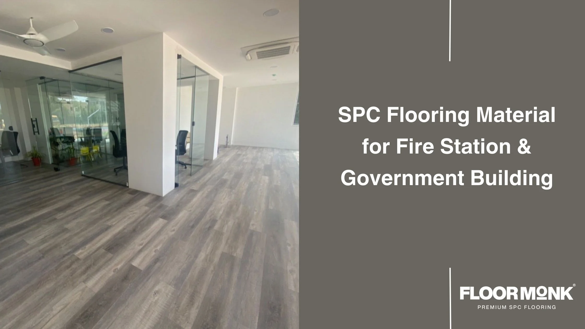 SPC Flooring Material For Fire Station & Government Building
